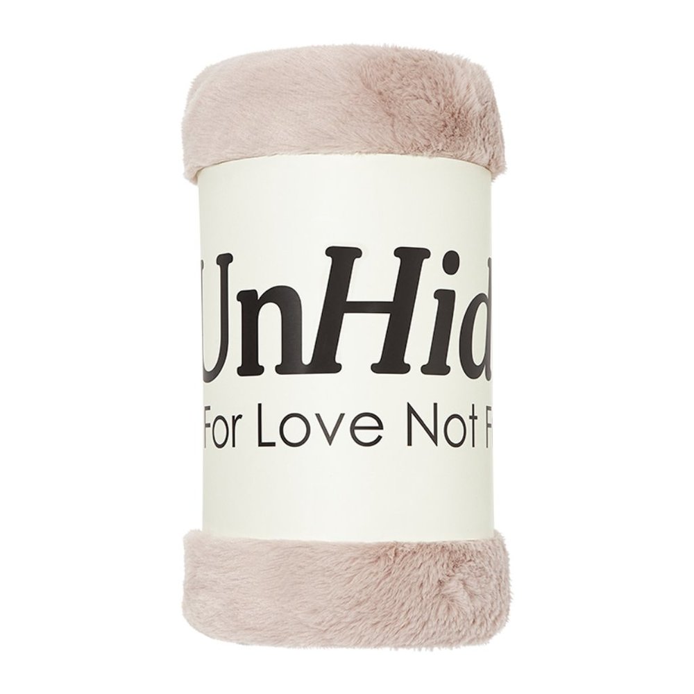 UnHide ROSE Lil Marsh Faux Fur Throw Blanket